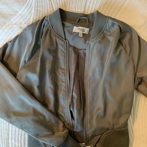 Cropped Bomber Jacket